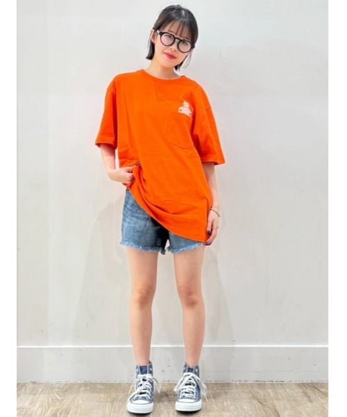 GAP（ギャップ）の「4インチ ミッドライズ ウルトラソフト リラックス カットオフショートパンツ（デニムパンツ・レディース・インディゴブルー・26/28/23/27/30/29/25/24）」の13枚目の写真