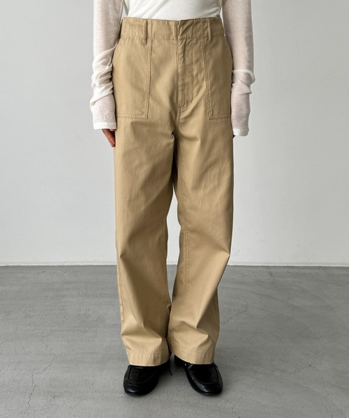 CANAL JEAN（キャナルジーン）の「ワイドベイカーパンツ（その他パンツ・レディース・ベージュ/ブラック/カーキ/ナチュラル・マルチサイズ）」の8枚目の写真