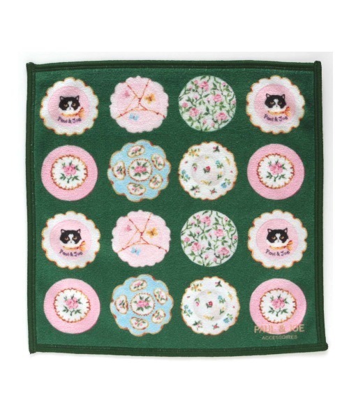PAUL & JOE ACCESSOIRES（ポールアンドジョーアクセソワ）の「ポール&ジョー アクセソワ スマホ拭きハンカチ S（ハンカチ/ハンドタオル・レディース・ブルー/グリーン/ピンク・FREE）」の2枚目の写真