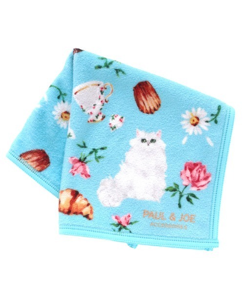 PAUL & JOE ACCESSOIRES（ポールアンドジョーアクセソワ）の「ポール&ジョー アクセソワ スマホ拭きハンカチ S（ハンカチ/ハンドタオル・レディース・ブルー/グリーン/ピンク・FREE）」の5枚目の写真