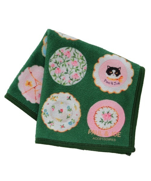 PAUL & JOE ACCESSOIRES（ポールアンドジョーアクセソワ）の「ポール&ジョー アクセソワ スマホ拭きハンカチ S（ハンカチ/ハンドタオル・レディース・ブルー/グリーン/ピンク・FREE）」の4枚目の写真