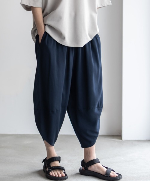 美品◯組むとlelill ネイビー バルーンパンツ 38 楽天市場】デニム バルーンパンツ デニムパンツ バルーン