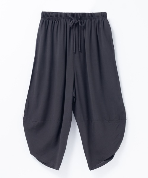 柔らかくて着心地がよく涼しいレーヨンバルーンパンツ/サルエルパンツ