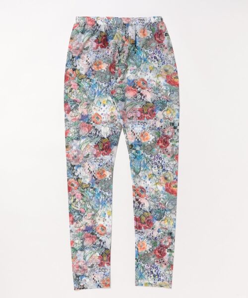 ScoLar（スカラー）の「151649：花・ヒョウ・メルヘン 3柄展開チュールレギンス（レギンス/スパッツ・レディース・オレンジ/パープル/オフホワイト・M）」の2枚目の写真