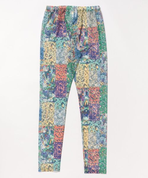 ScoLar（スカラー）の「151649：花・ヒョウ・メルヘン 3柄展開チュールレギンス（レギンス/スパッツ・レディース・オレンジ/パープル/オフホワイト・M）」の4枚目の写真