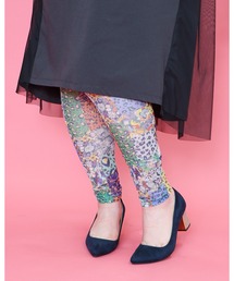 ScoLar | 151649：花・ヒョウ・メルヘン 3柄展開チュールレギンス(レギンス/スパッツ)