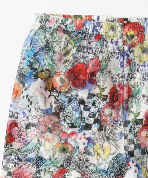 ScoLar（スカラー）の「151649：花・ヒョウ・メルヘン 3柄展開チュールレギンス（レギンス/スパッツ・レディース・オレンジ/パープル/オフホワイト・M）」の11枚目の写真