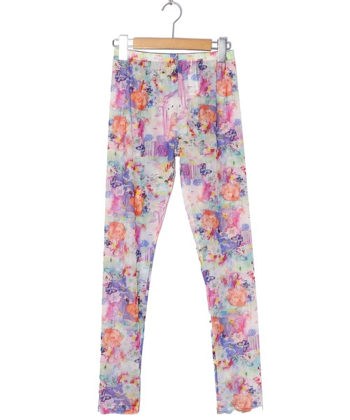 ScoLar（スカラー）の「151649：花・ヒョウ・メルヘン 3柄展開チュールレギンス（レギンス/スパッツ・レディース・オレンジ/パープル/オフホワイト・M）」の18枚目の写真