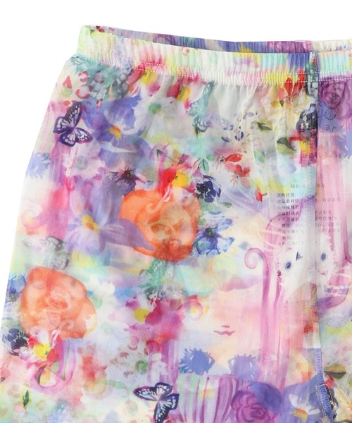 ScoLar（スカラー）の「151649：花・ヒョウ・メルヘン 3柄展開チュールレギンス（レギンス/スパッツ・レディース・オレンジ/パープル/オフホワイト・M）」の19枚目の写真