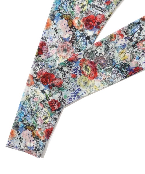 ScoLar（スカラー）の「151649：花・ヒョウ・メルヘン 3柄展開チュールレギンス（レギンス/スパッツ・レディース・オレンジ/パープル/オフホワイト・M）」の21枚目の写真