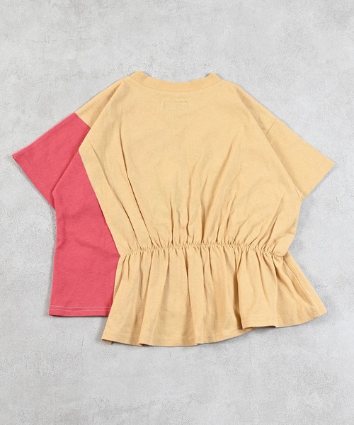 MARKEY'S(マーキーズ)の「半袖リメイクTシャツ(Tシャツ/カットソー・キッズ・ブラウン/チャコール/イエロー・90/100/110/120/130/140/150)」の13枚目の写真