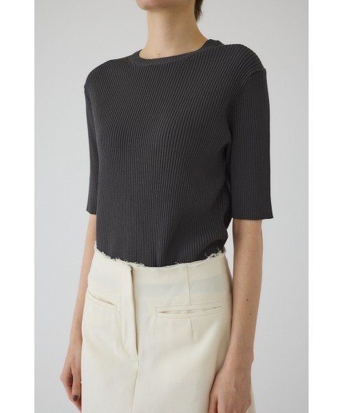 RIM.ARK(リムアーク)の「Compact knit tops コンパクトニットトップス(ニット/セーター・レディース・ホワイト/ダークグリーン/ネイビー/グレー・38/36)」の16枚目の写真