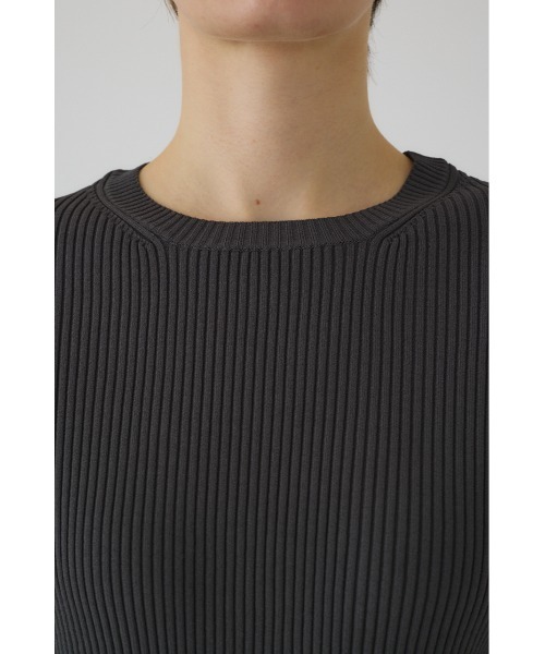 RIM.ARK(リムアーク)の「Compact knit tops コンパクトニットトップス(ニット/セーター・レディース・ホワイト/ダークグリーン/ネイビー/グレー・38/36)」の14枚目の写真