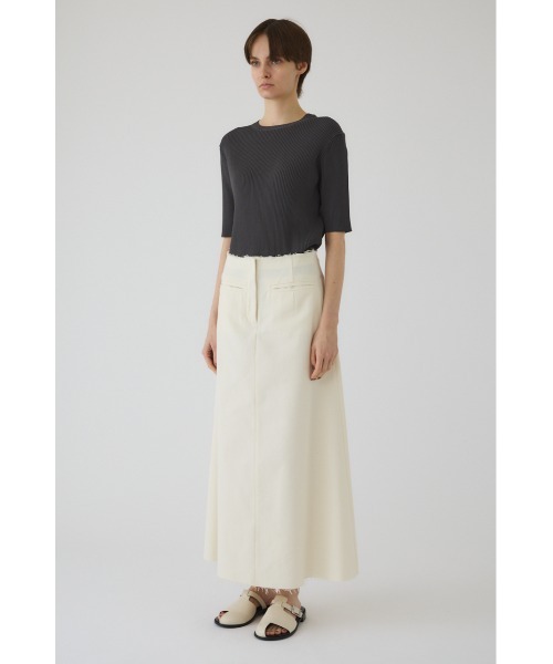 RIM.ARK(リムアーク)の「Compact knit tops コンパクトニットトップス(ニット/セーター・レディース・ホワイト/ダークグリーン/ネイビー/グレー・38/36)」の5枚目の写真