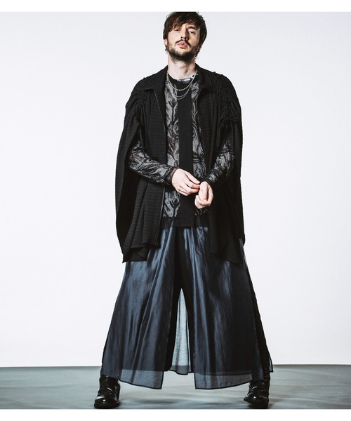 NO ID.(ノーアイディ)の「【NO ID.】Drawstring High Collar Poncho / ドローストリングス ハイ カラー ポンチョ(ポンチョ・メンズ・ブラック/グレー/ホワイト・ONE SIZE)」の20枚目の写真