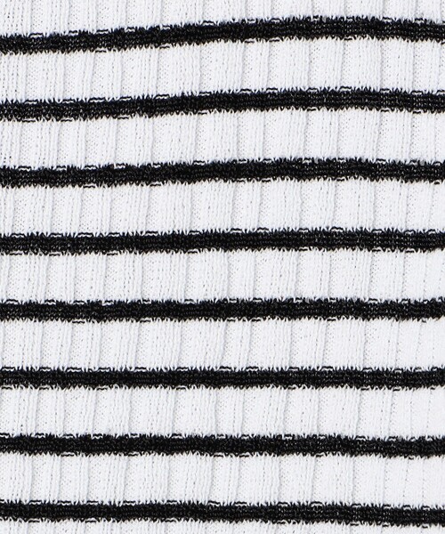 BALLSEY（ボールジィ）の「ランダムリブボーダー ショートカーディガン（カーディガン/ボレロ・レディース・ネイビー/ホワイト系その他・S）」の4枚目の写真