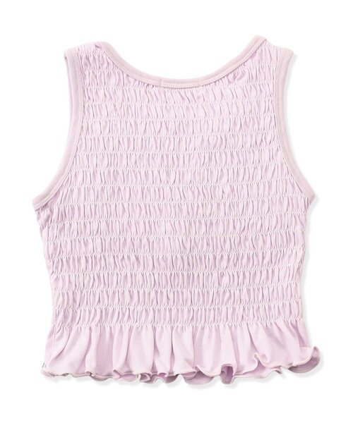 algy（アルジー）の「シャーリングパット付きタンク（タンクトップ・キッズ・オフホワイト/ブラック/ピンク・MEDIUM/SMALL/X-SMALL/XX-SMALL）」の14枚目の写真