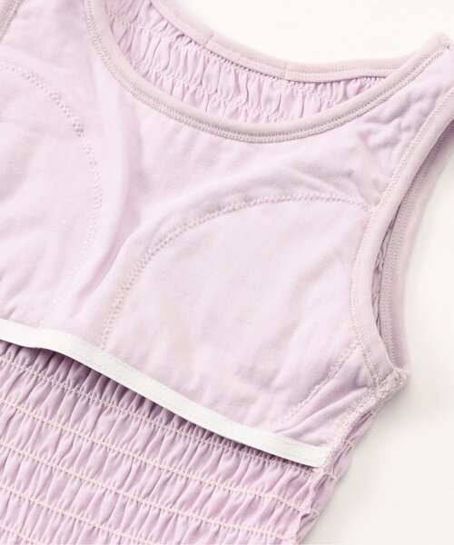 algy（アルジー）の「シャーリングパット付きタンク（タンクトップ・キッズ・オフホワイト/ブラック/ピンク・MEDIUM/SMALL/X-SMALL/XX-SMALL）」の16枚目の写真