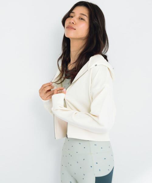 URBAN RESEARCH Sonny Label（アーバンリサーチサニーレーベル）の「SLAB　Short Zip Parka（パーカー・レディース・オートミール/グレー/オフホワイト・FREE）」の2枚目の写真