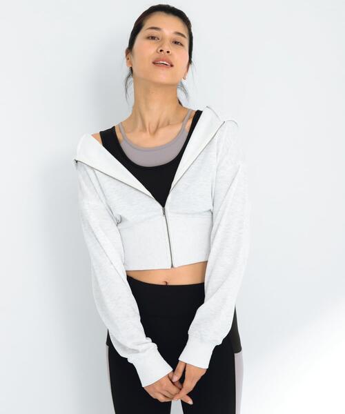 URBAN RESEARCH Sonny Label（アーバンリサーチサニーレーベル）の「SLAB　Short Zip Parka（パーカー・レディース・オートミール/グレー/オフホワイト・FREE）」の6枚目の写真