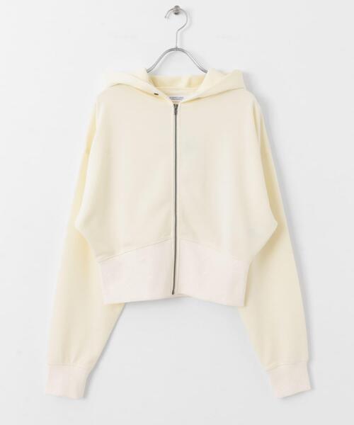 URBAN RESEARCH Sonny Label（アーバンリサーチサニーレーベル）の「SLAB　Short Zip Parka（パーカー・レディース・オートミール/グレー/オフホワイト・FREE）」の4枚目の写真