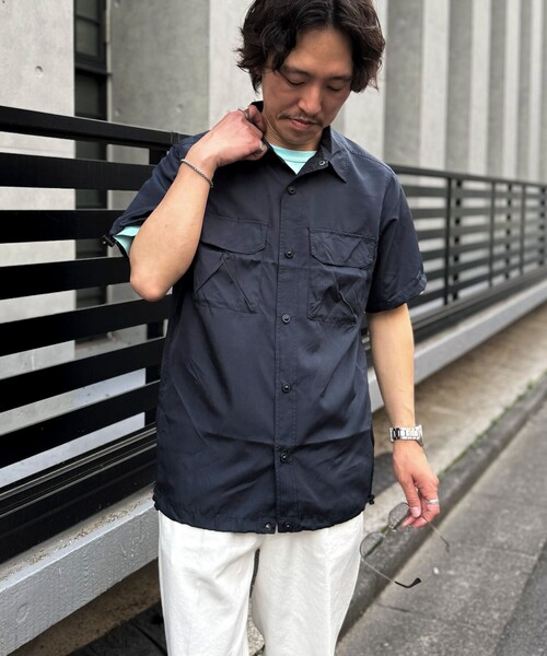 TAION(タイオン)の「【TAION/タイオン】ノンダウン ミリタリー アジャスト半袖シャツ 25SS(シャツ/ブラウス・メンズ・ダークネイビー/オリーブ/ブラック・M/L)」の18枚目の写真