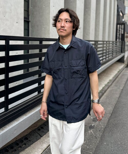 TAION(タイオン)の「【TAION/タイオン】ノンダウン ミリタリー アジャスト半袖シャツ 25SS(シャツ/ブラウス・メンズ・ダークネイビー/オリーブ/ブラック・M/L)」の20枚目の写真