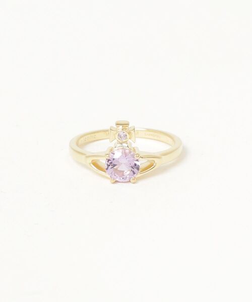 Vivienne Westwood REINA PETITE リング Reina Petite Ring in PLATINUM-WHITE-CZ | Vivienne Westwood®