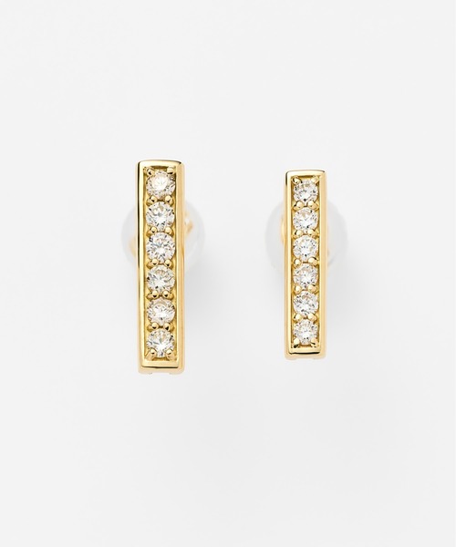 Jewel closet by L&Co.(ジュエルクローゼットバイエルアンドコー)の「K18 ダイヤモンド ピアス(ピアス(両耳用)・レディース・イエローゴールド・FREE)」の7枚目の写真