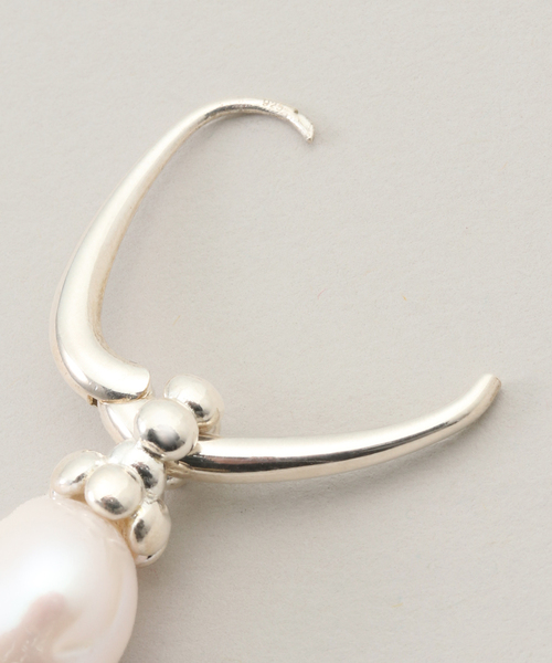 SAPIR BACHAR サピア バシャール OVAL PEARL FLORA HOOPS 58001-00313