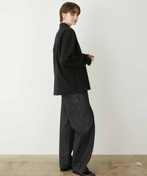 LA PEAU DE GEM（ラポドゥジェム）の「【LA PEAU DE GEM】game polo shirt/ゲームポロシャツ（ポロシャツ・レディース・ブラック/グレー/グリーン・FREE）」の7枚目の写真