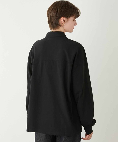 LA PEAU DE GEM（ラポドゥジェム）の「【LA PEAU DE GEM】game polo shirt/ゲームポロシャツ（ポロシャツ・レディース・ブラック/グレー/グリーン・FREE）」の10枚目の写真