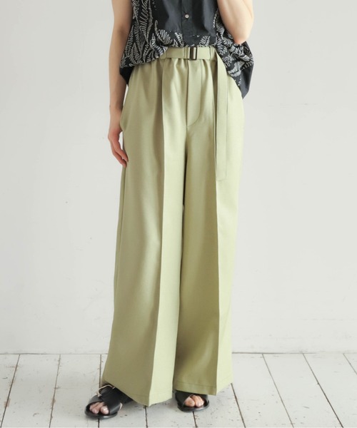 ポリエステルツイル ベルト付キイージーパンツ | NOMBRE IMPAIR