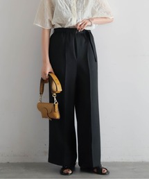 NOMBRE IMPAIR | ポリエステルツイル ベルト付キイージーパンツ(その他パンツ)