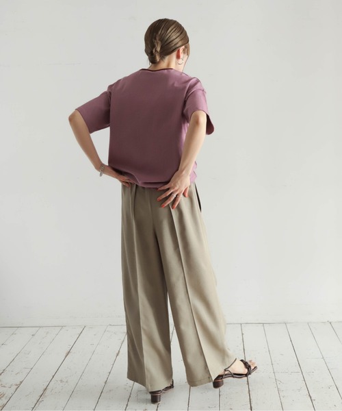 ポリエステルツイル ベルト付キイージーパンツ | NOMBRE IMPAIR