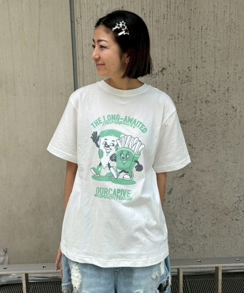 Candy stripper Tシャツ Candy Stripper tシャツ RUSH CHICK BIG Tシャツ レディース