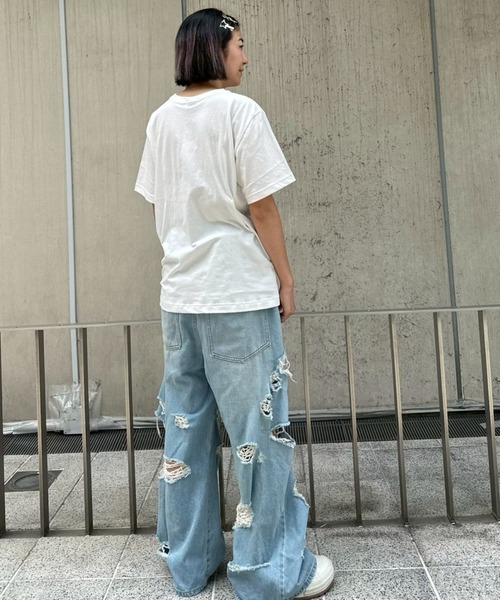 Candy Stripper（キャンディストリッパー）の「JUNKIE FRIENDS Tシャツ（Tシャツ/カットソー・レディース・ブラック/オフホワイト/レッド/ブルー・M/L/XL）」の14枚目の写真