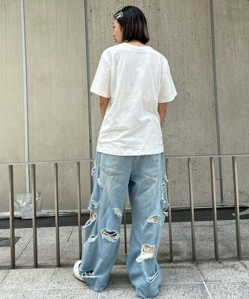 Candy Stripper（キャンディストリッパー）の「JUNKIE FRIENDS Tシャツ（Tシャツ/カットソー・レディース・ブラック/オフホワイト/レッド/ブルー・M/L/XL）」の15枚目の写真