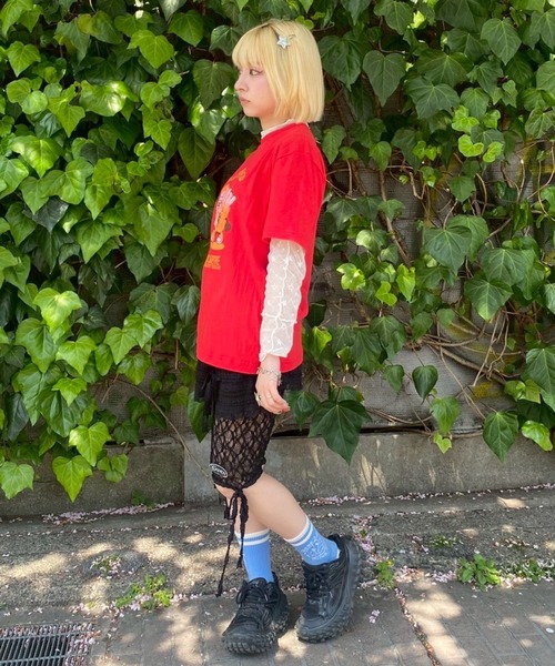 Candy Stripper（キャンディストリッパー）の「JUNKIE FRIENDS Tシャツ（Tシャツ/カットソー・レディース・ブラック/オフホワイト/レッド/ブルー・M/L/XL）」の20枚目の写真