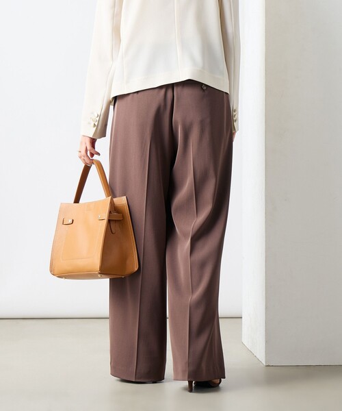 新品 NOLLEY´S sophi ウォッシャブルギャバジンワイドパンツ36