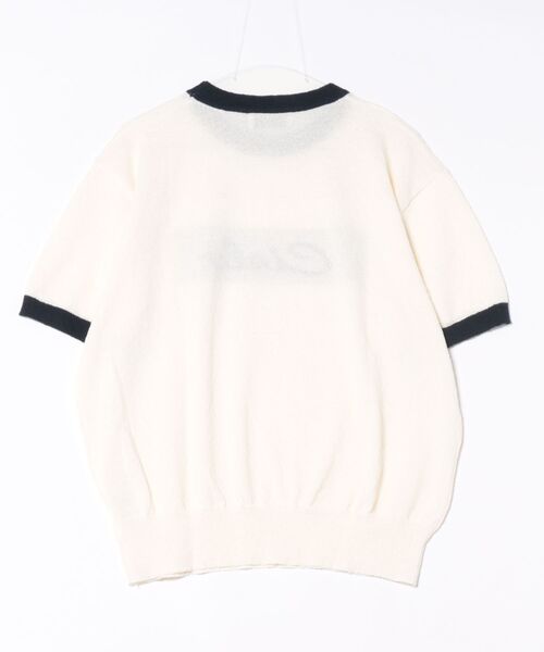 a.p.o.v.(エーピーオービー)の「a.p.o.v. ボックスロゴリンガーパイルニットTシャツ(Tシャツ/カットソー・メンズ・ブラック/アイボリー/クリーム/ネイビー・ONESIZE)」の5枚目の写真