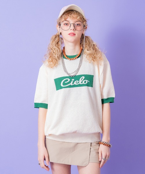 a.p.o.v.(エーピーオービー)の「a.p.o.v. ボックスロゴリンガーパイルニットTシャツ(Tシャツ/カットソー・メンズ・ブラック/アイボリー/クリーム/ネイビー・ONESIZE)」の6枚目の写真