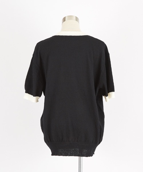 a.p.o.v.(エーピーオービー)の「a.p.o.v. ボックスロゴリンガーパイルニットTシャツ(Tシャツ/カットソー・メンズ・ブラック/アイボリー/クリーム/ネイビー・ONESIZE)」の19枚目の写真