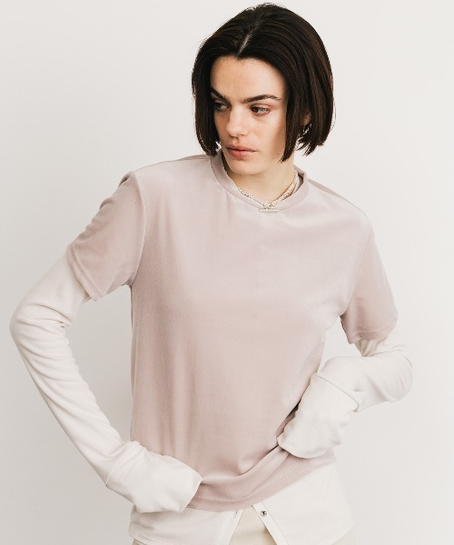 CREDONA VELOUR TEE SHIRTS/ベロアTシャツ VELOUR TEE SHIRTS/ベロアTシャツ（Tシャツ/カットソー