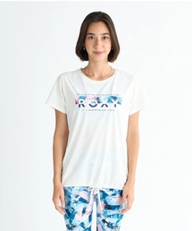 YOUR FLAVA TEE /ロキシーロゴドロストコード付き水陸両用半袖Tシャツ