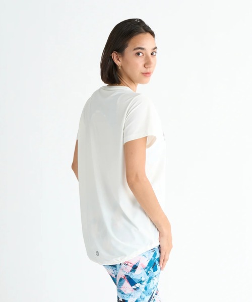 ROXY（ロキシー）の「YOUR FLAVA TEE /ロキシーロゴドロストコード付き水陸両用半袖Tシャツ（Tシャツ/カットソー・レディース・オレンジ/ホワイト/ブラック・MEDIUM/LARGE/SMALL）」の6枚目の写真