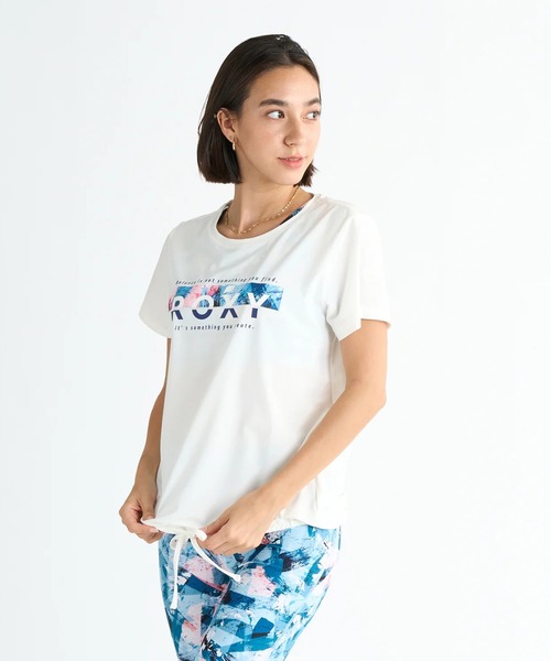 ROXY（ロキシー）の「YOUR FLAVA TEE /ロキシーロゴドロストコード付き水陸両用半袖Tシャツ（Tシャツ/カットソー・レディース・オレンジ/ホワイト/ブラック・MEDIUM/LARGE/SMALL）」の4枚目の写真