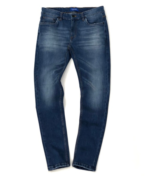 London Denim(ロンドンデニム)の「Essential Slim Fit Jean / ストレッチ スリム ストレート デニム(デニムパンツ・メンズ・インディゴブルー/ブラック/ホワイト/ライトインディゴブルー・SMALL/MEDIUM/LARGE/X-LARGE/XX-LARGE)」の12枚目の写真