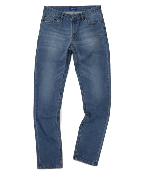 London Denim(ロンドンデニム)の「Essential Slim Fit Jean / ストレッチ スリム ストレート デニム(デニムパンツ・メンズ・インディゴブルー/ブラック/ホワイト/ライトインディゴブルー・SMALL/MEDIUM/LARGE/X-LARGE/XX-LARGE)」の5枚目の写真