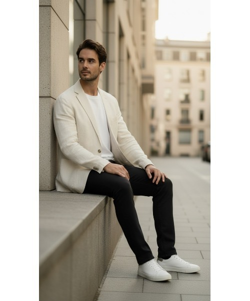 London Denim(ロンドンデニム)の「Essential Slim Fit Jean / ストレッチ スリム ストレート デニム(デニムパンツ・メンズ・インディゴブルー/ブラック/ホワイト/ライトインディゴブルー・SMALL/MEDIUM/LARGE/X-LARGE/XX-LARGE)」の7枚目の写真